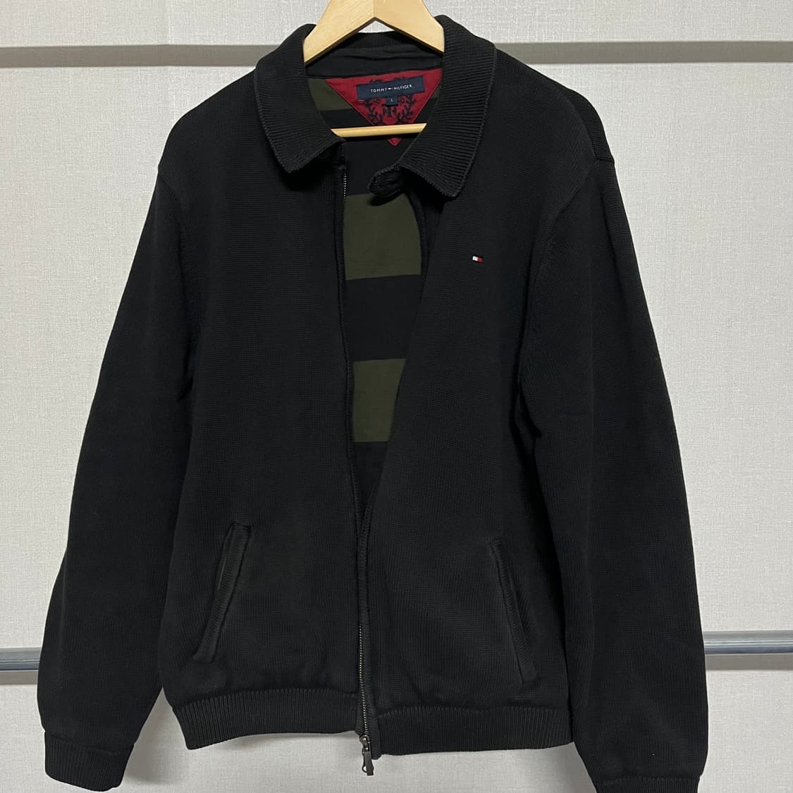 타미힐피거 블랙 스웻 자켓 L 상품이미지9