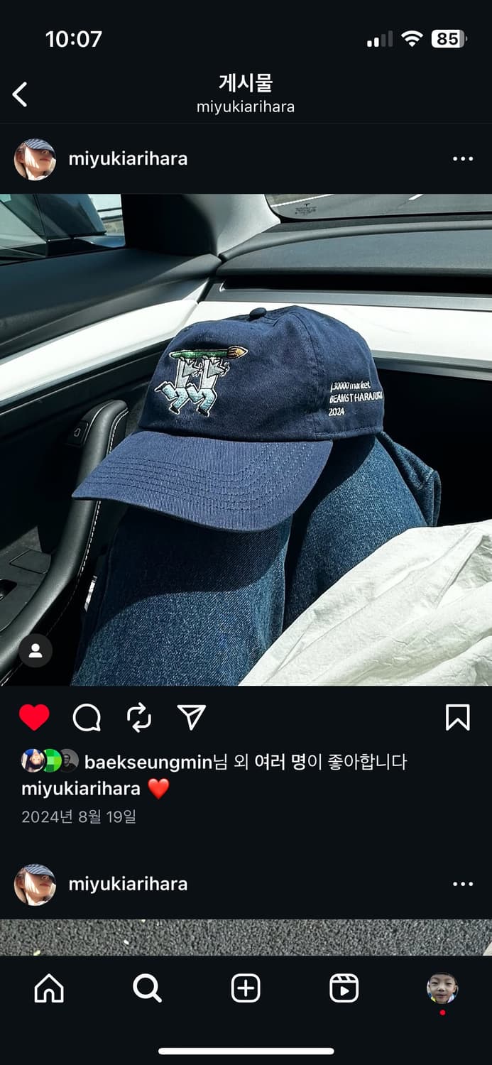 빔즈 T Xj.30000 콜라보 볼캡 모자 beams 상품이미지2