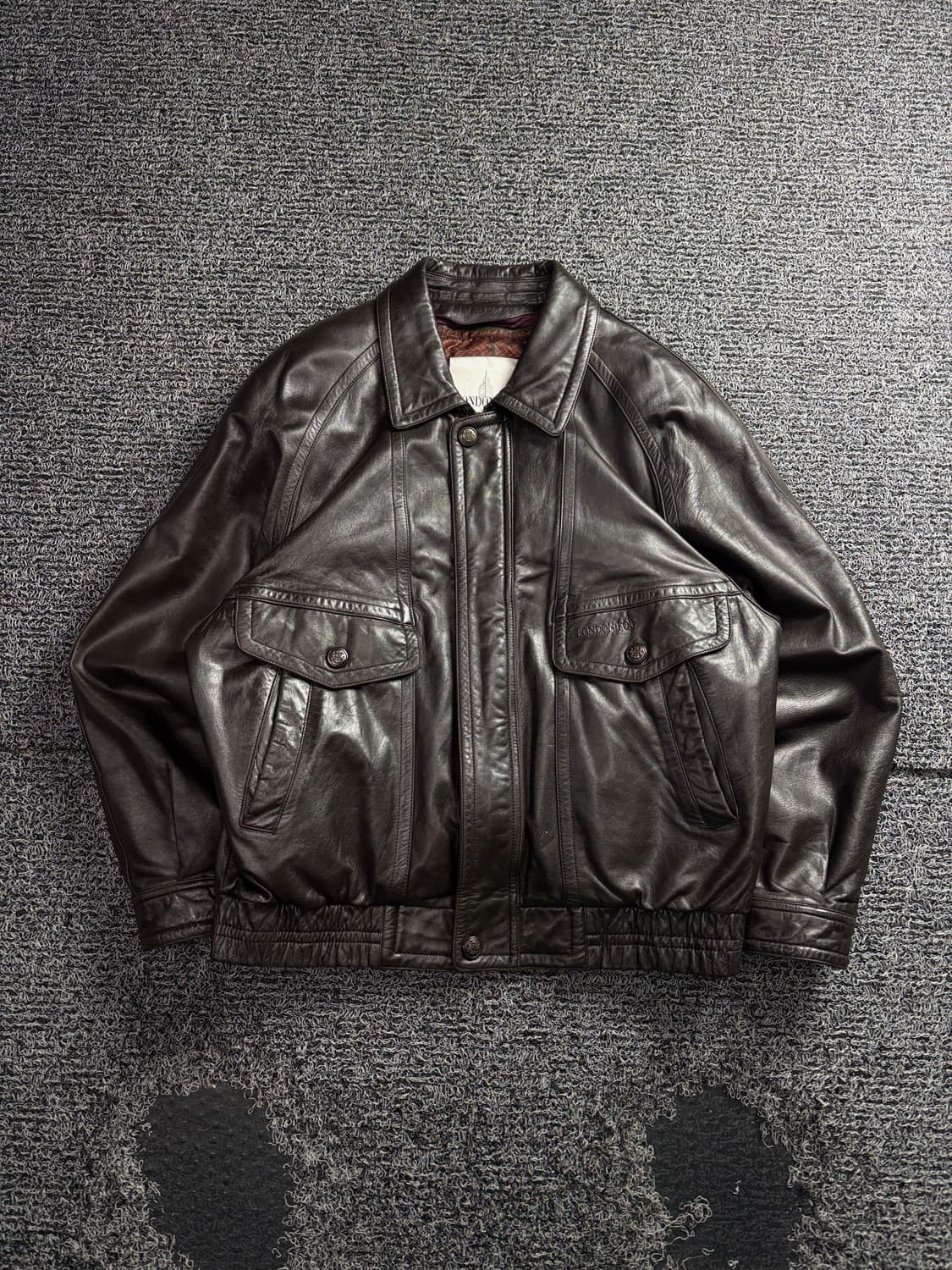 런던 포그 아카이브 램스킨 레더 봄버 자켓 3722 상품이미지2