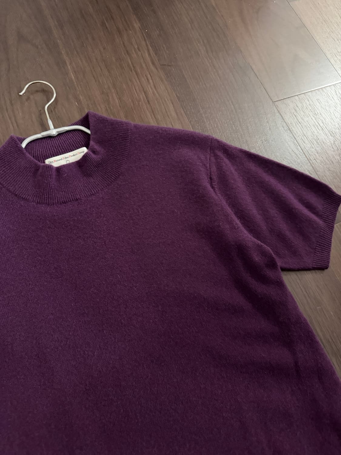 캐시미어100 반팔 니트 상품이미지2