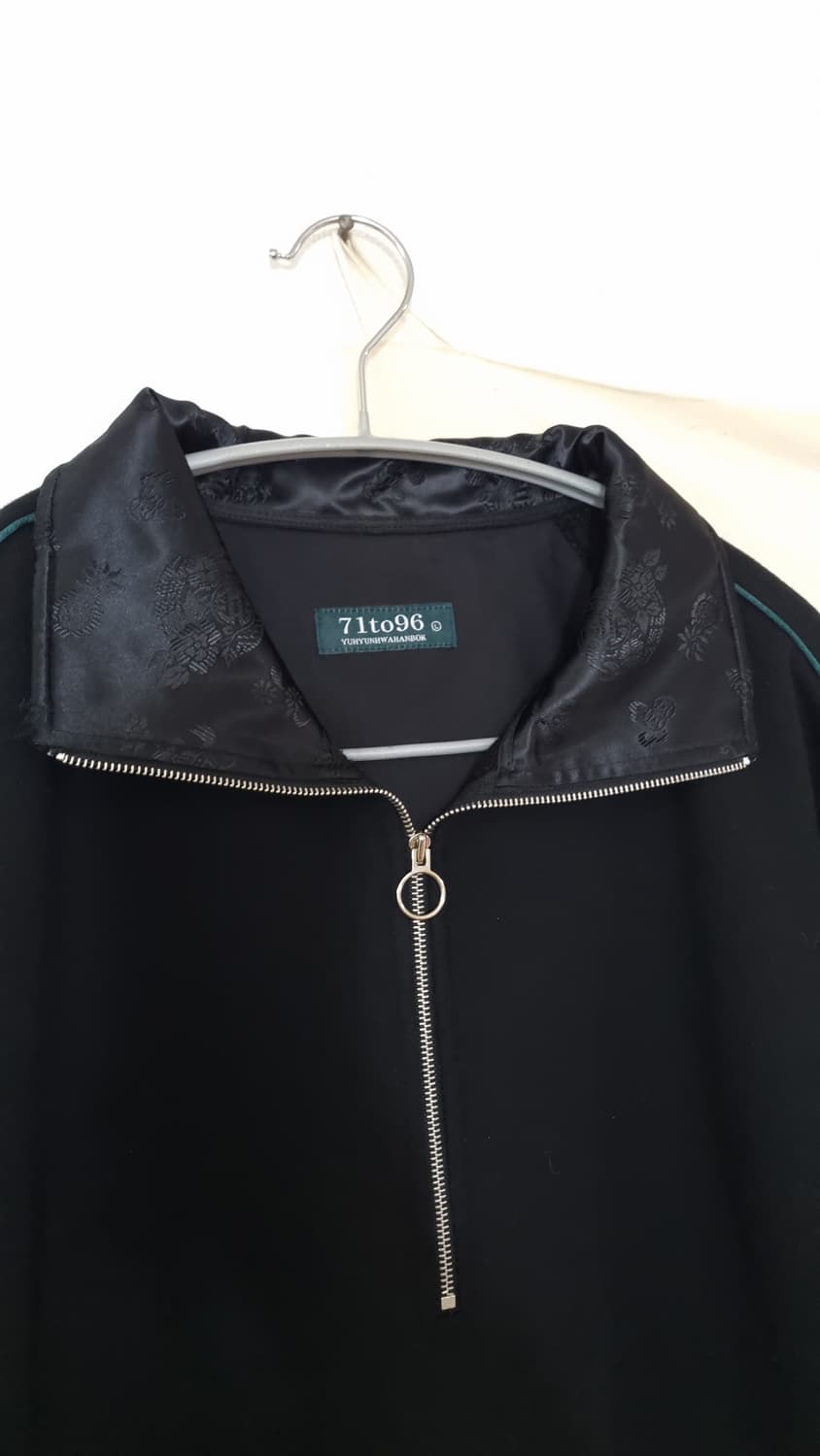 71to96 Hanbok sweat setup-zipup (Black) 상품이미지2