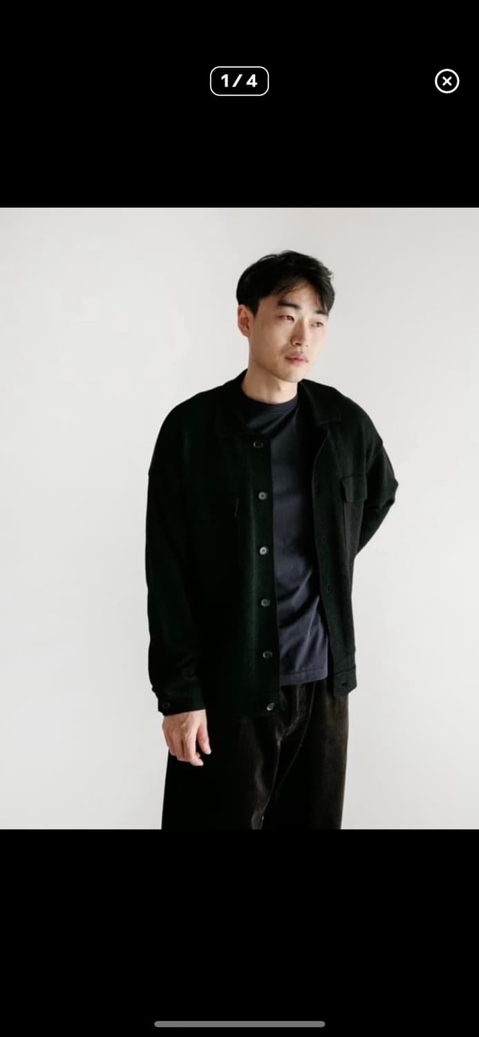 [3] 오라리 니트가디건 블랙 상품이미지1