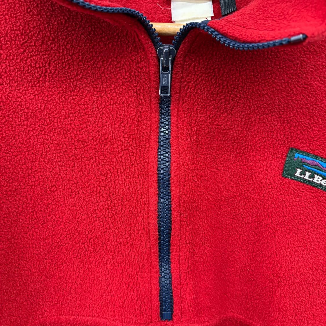 L.L.Bean 빈티지 하프집업 플리스 레드 여/M 상품이미지5