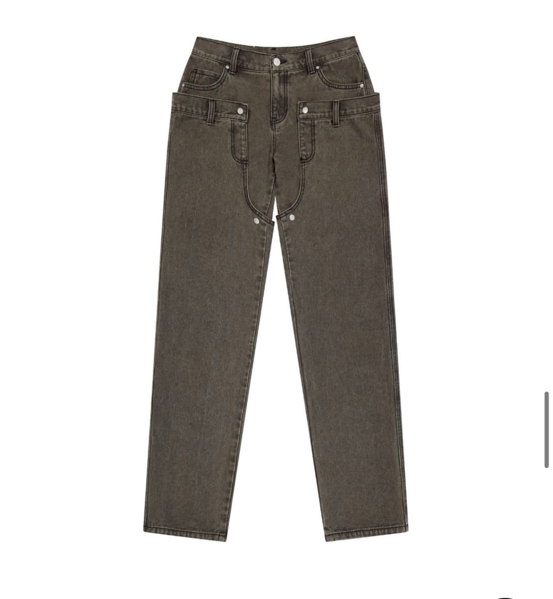 오호스 detachable button denim pants 디테쳐블 상품이미지2