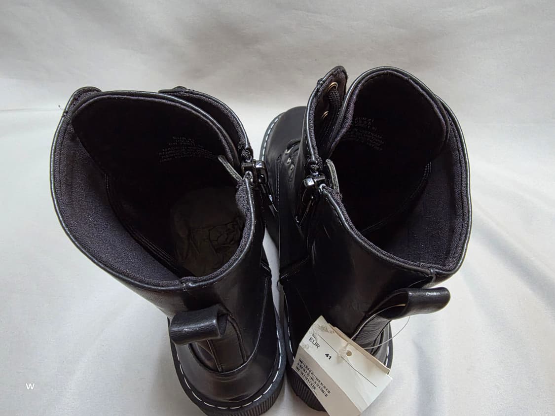 H&M 블랙 플랫폼 레이스업 부츠 [eur41 / 260mm] 상품이미지8