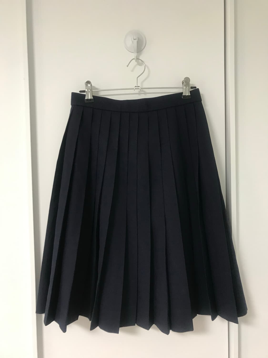 vintage navy pleats skirt 상품이미지9