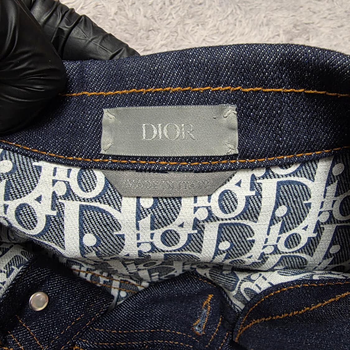 {클로젯}[50][신형]디올 오블리크 데님 청자켓 상품이미지4