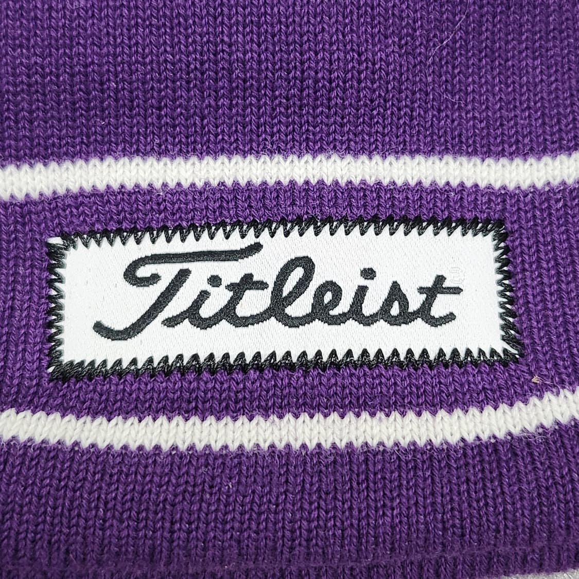 타이틀리스트 스트라이프 골프 비니 퍼플 상품이미지2