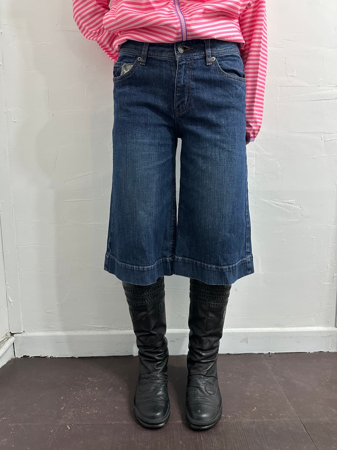 enracine denim half pants 상품이미지1