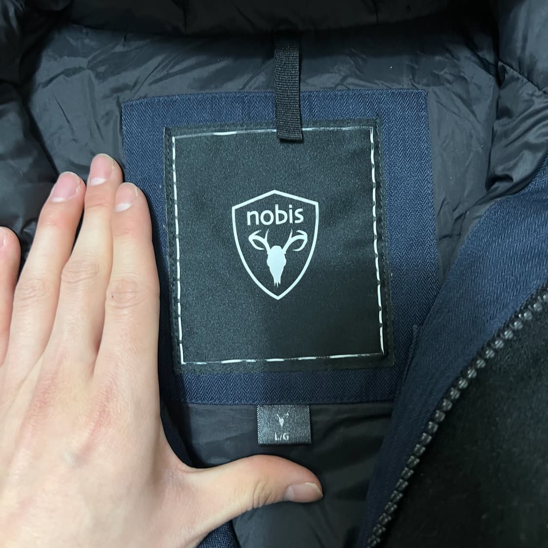 노비스 키즈 와펜 후드 롱패딩 L 9-10세 상품이미지5