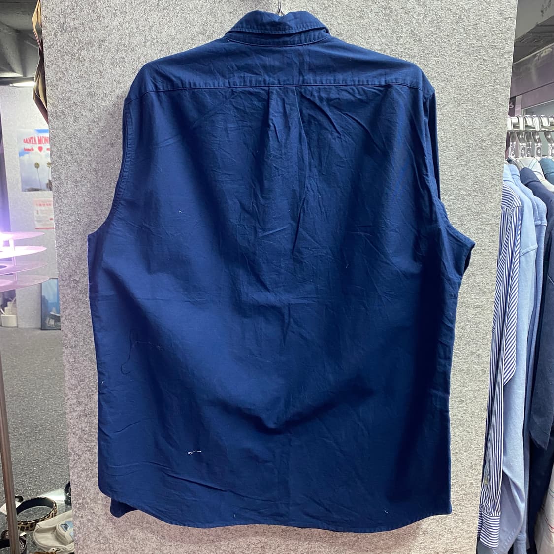 칼하트 패치로고 원포켓 네이비 셔츠 B3163 상품이미지5