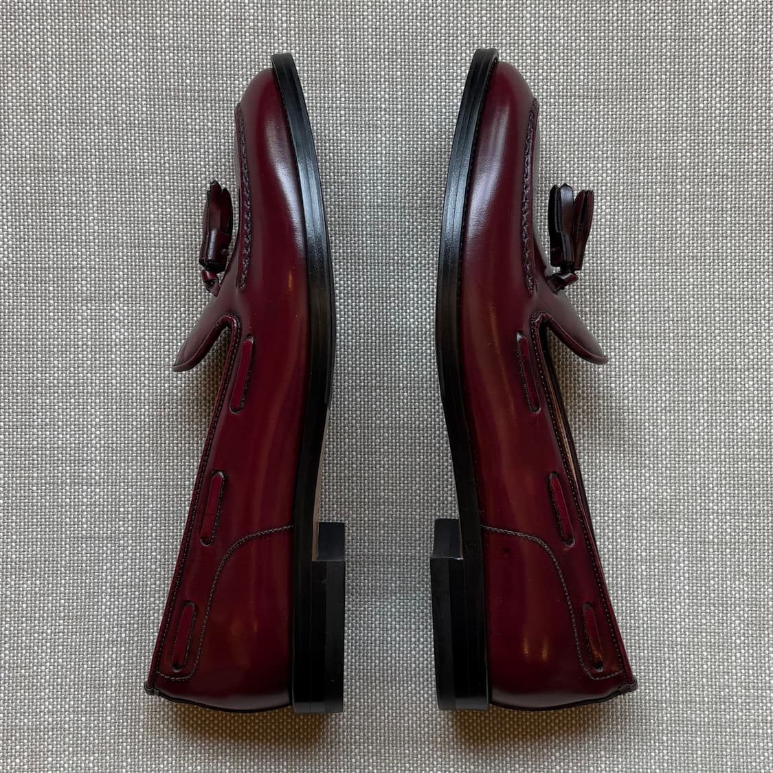 [36/230] LORENZO BANFI 33th 버건디 태슬 로퍼 상품이미지5