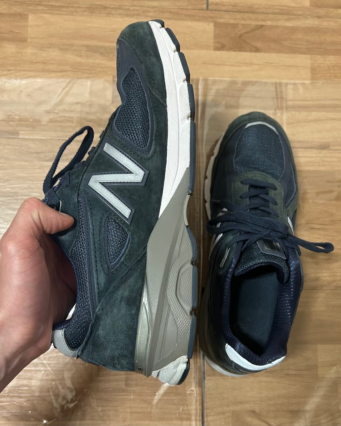 뉴발란스 990v4 USA 네이비 실버 280 워런티카드 포함 상품이미지4