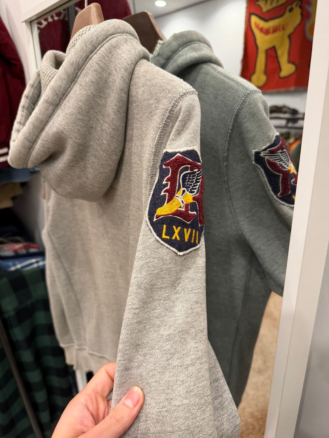 Abercrombie 아베크롬비 빈티지 디스트레스드 와플 후드 집업 상품이미지7