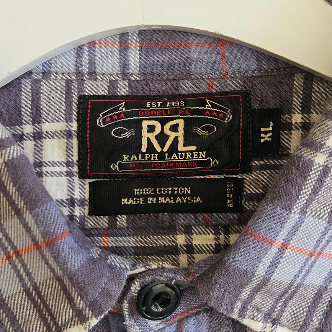DOUBLE RL RRL 더블알엘 플란넬셔츠 체크셔츠 반팔 2XL 110 상품이미지4