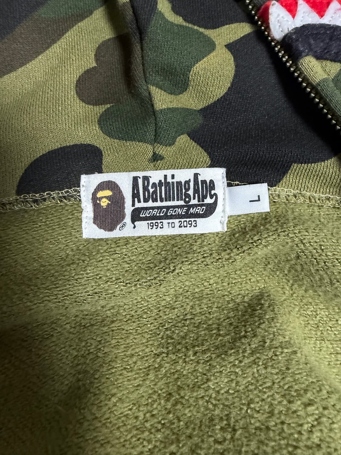 베이프 샤크후드 녹계 상품이미지3