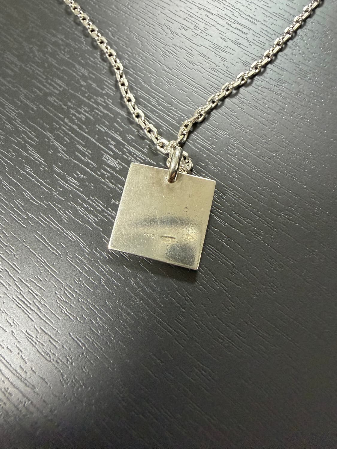 구찌 실버 스퀘어 트레이드마크 목걸이 상품이미지3