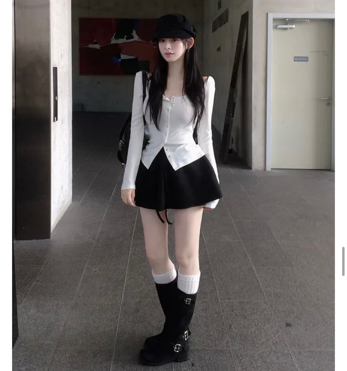 홀리made 레브 와이드 버튼 가디건 상품이미지1