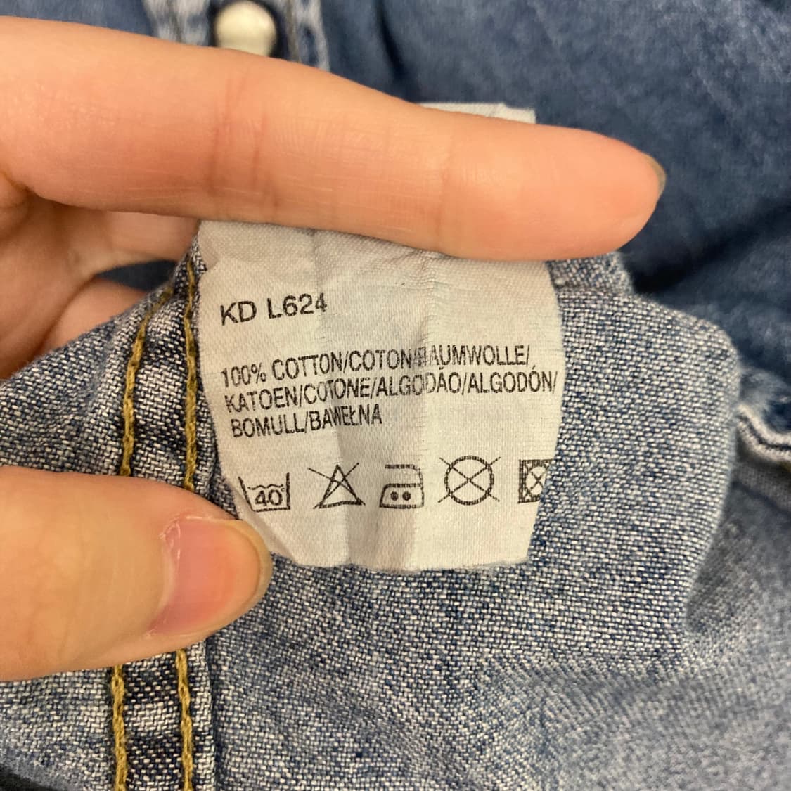 00‘s 리 웨스턴 데님셔츠 상품이미지7