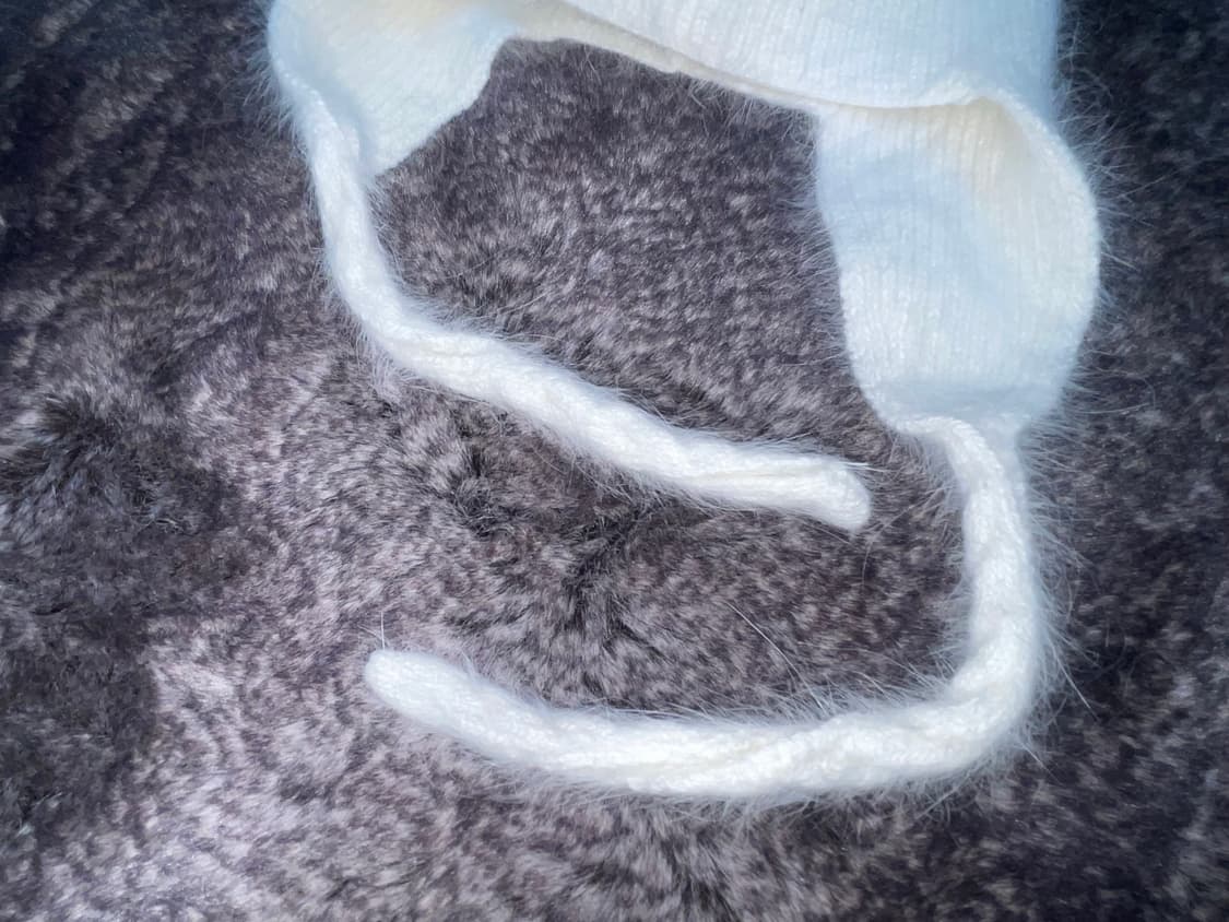 B3shop angora beanie wh 상품이미지5