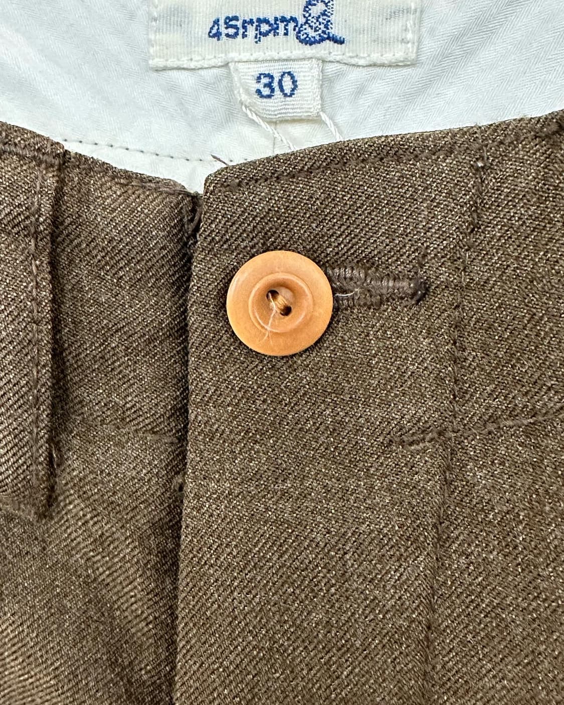45rpm 브라운 코튼 슬랙스 팬츠 상품이미지8
