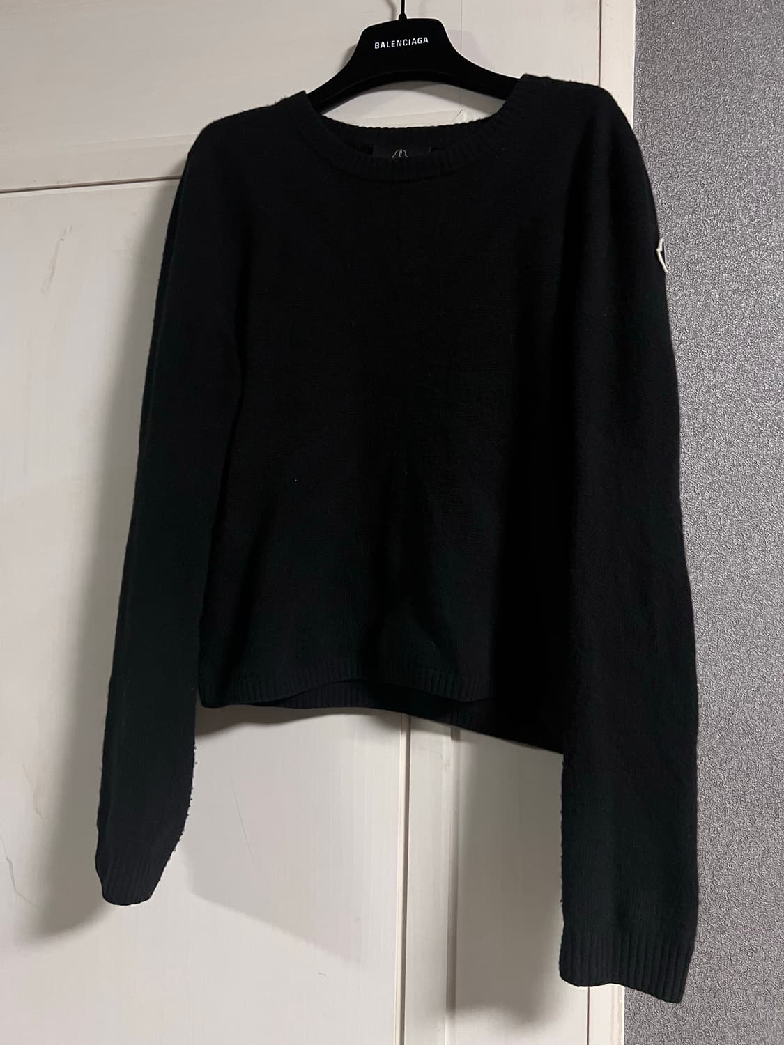 [S] 릭오웬스 몽클레어 바이커 크롭 니트 상품이미지1