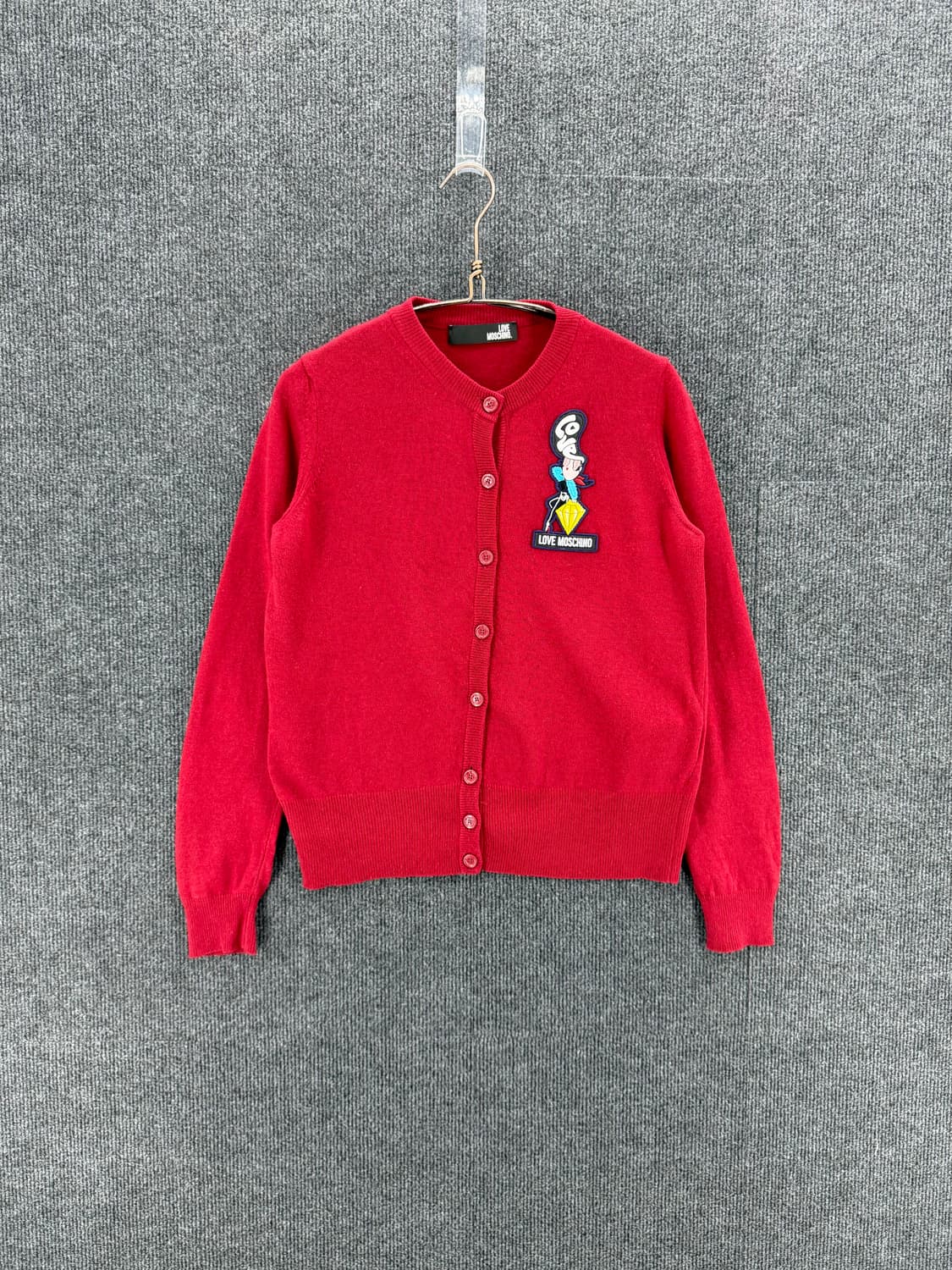 레더패치 울가디건 상품이미지1