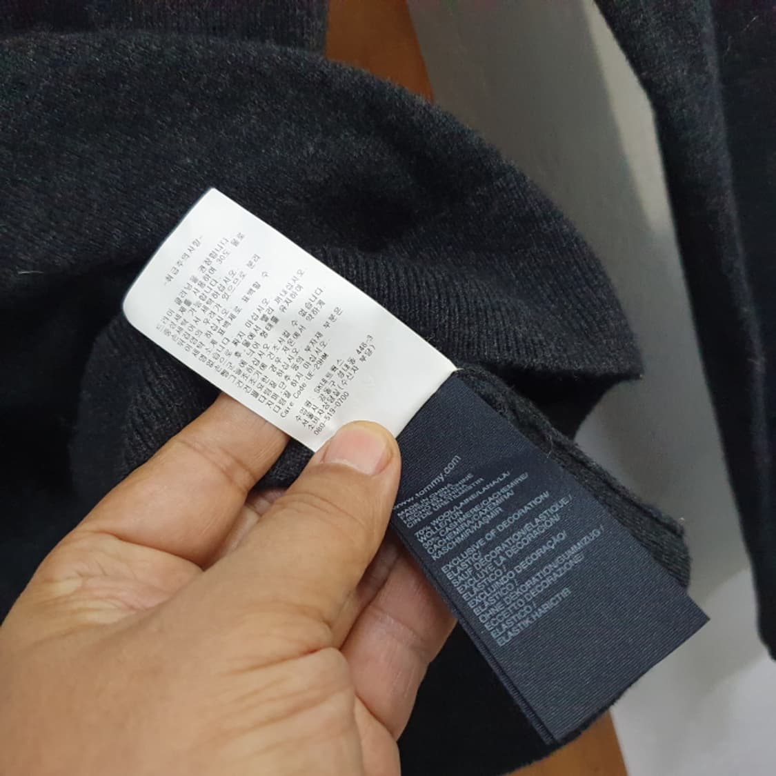 타미힐피거 울 캐시미어 혼방 니트(100) 상품이미지5