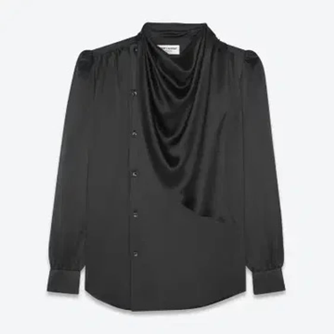 (새상품)생로랑 23SS 스카프 실크 셔츠 - 40Size 상품이미지1