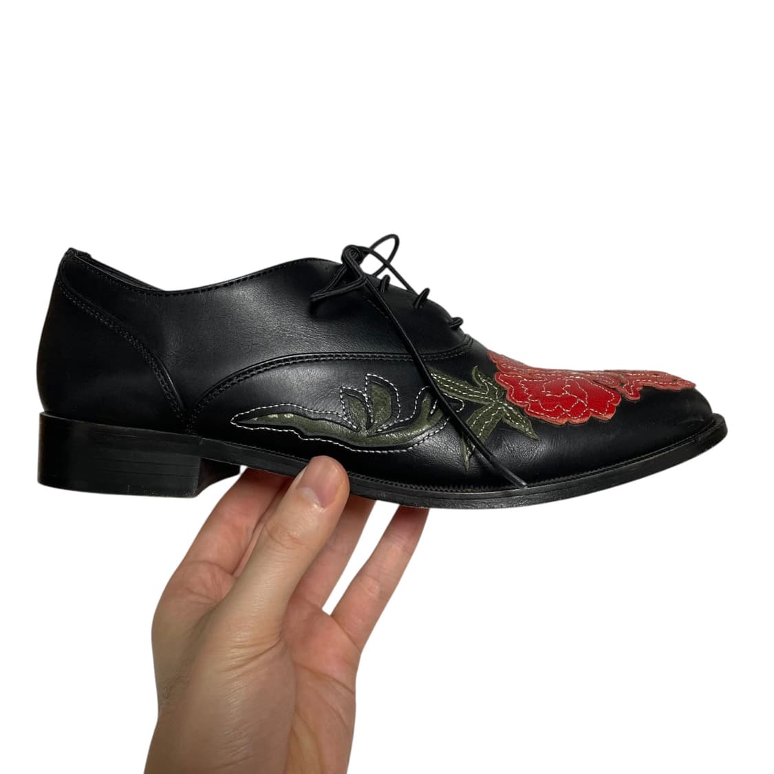 요지 야마모토 와이즈 로즈패턴 더비 상품이미지7