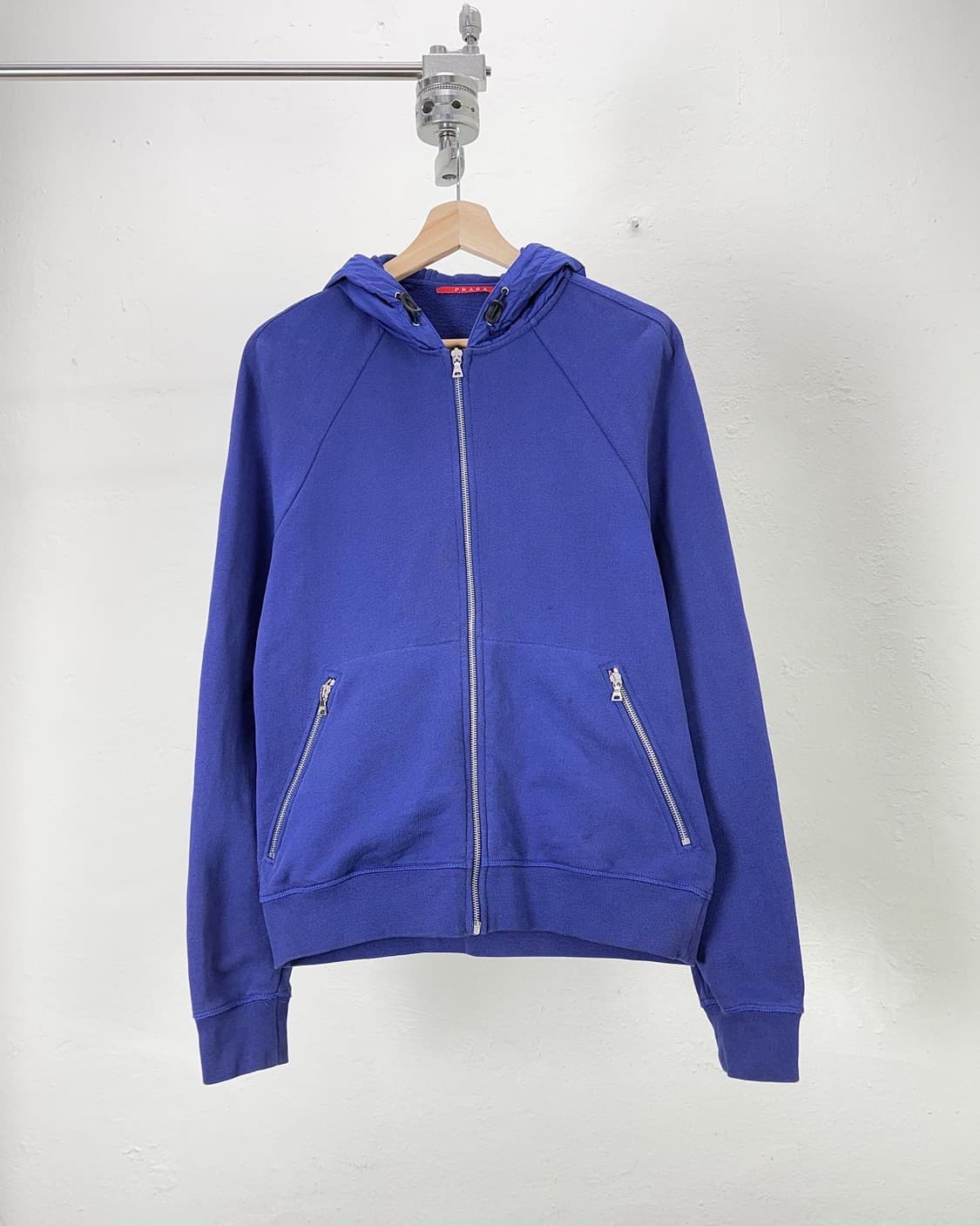 프라다 블루 바이올렛 집 라인 후디 집업 자켓 상품이미지1