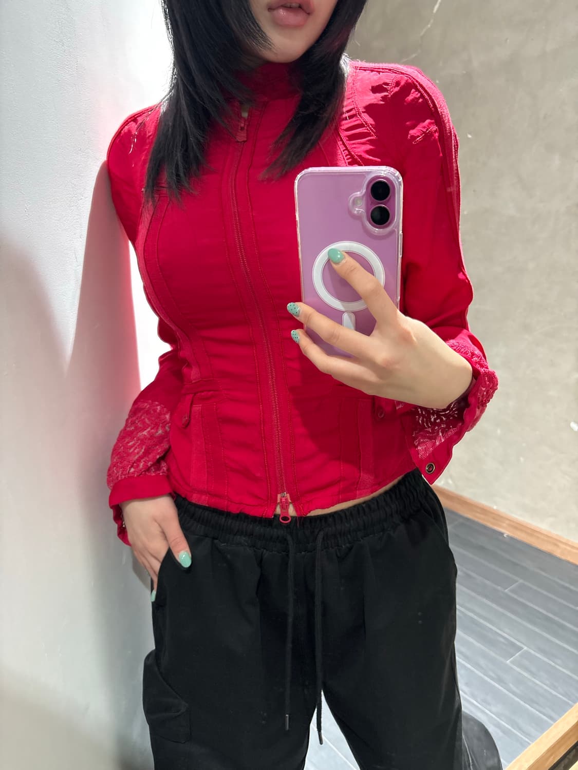 아르마니 익스체인지 레드 자켓 상품이미지1