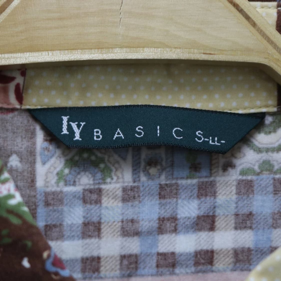 IY BASICS 패치워크 셔츠 60666 상품이미지7