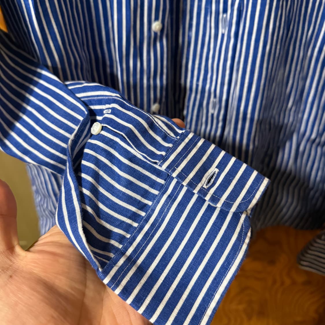 랄프로렌 퍼플라벨 스트라이프 드레스 셔츠 상품이미지5