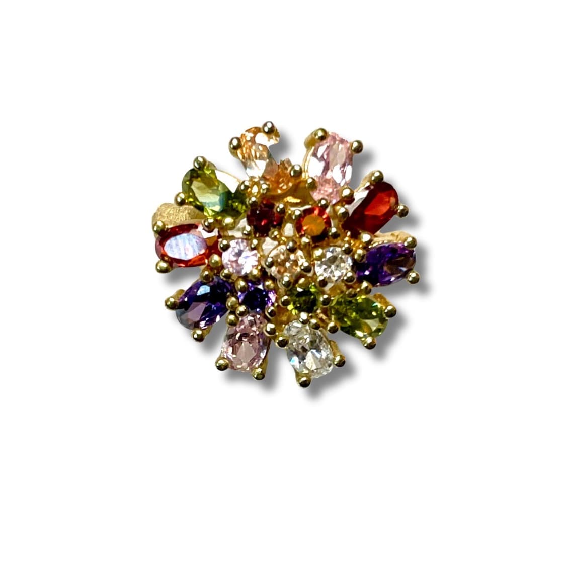 🌸 FLORAL CRYSTAL RING Gold 상품이미지2