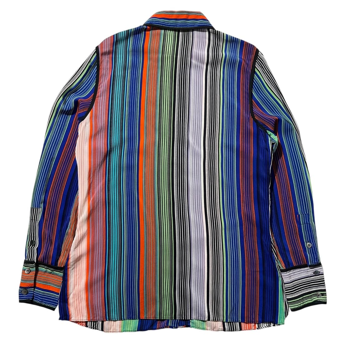 다이앤 본 퍼스텐버그 실크 스트라이프 파이핑 셔츠 상품이미지2