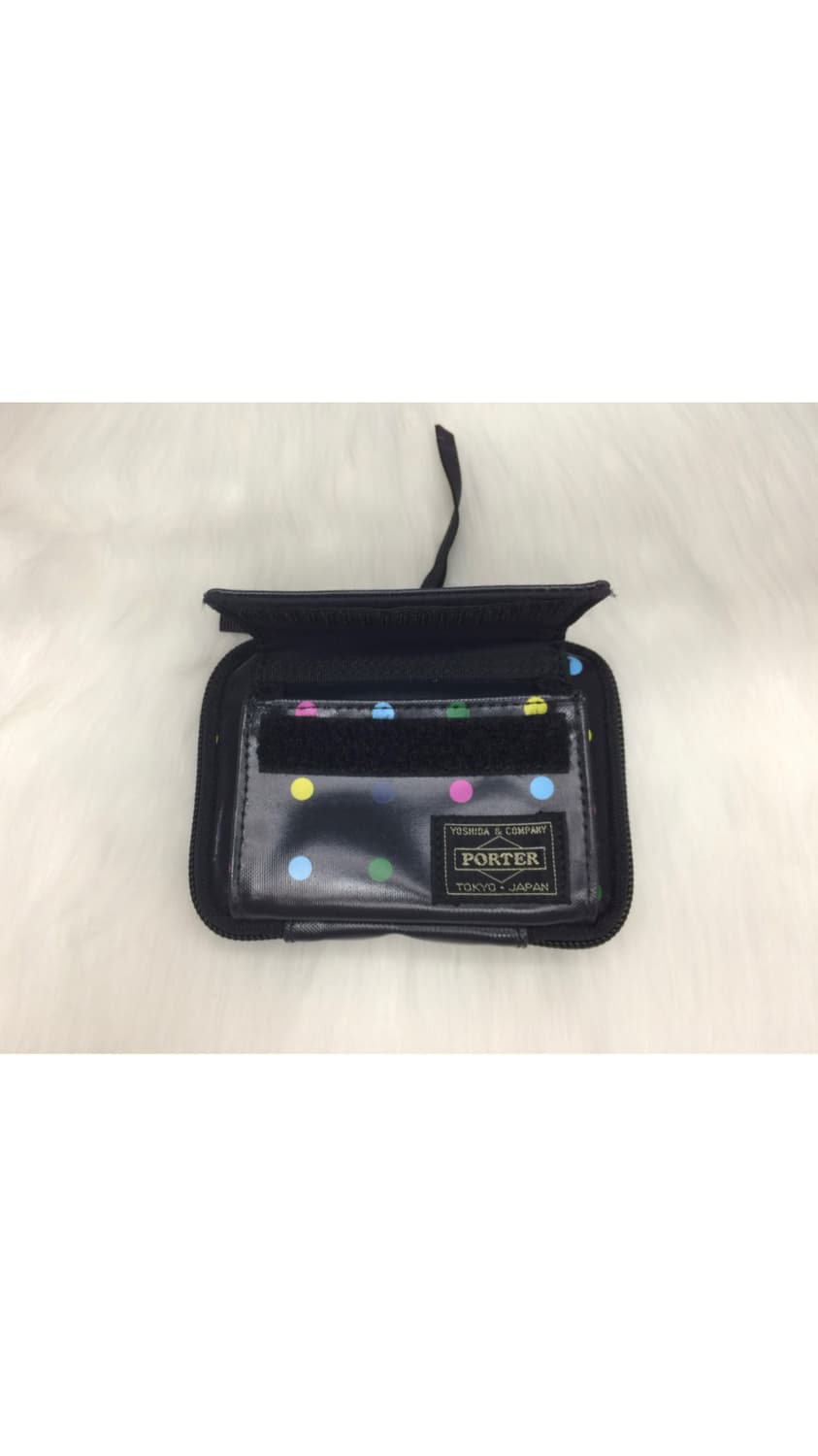 porter 블랙 컬러풀 도트 땡땡이 지갑 상품이미지6
