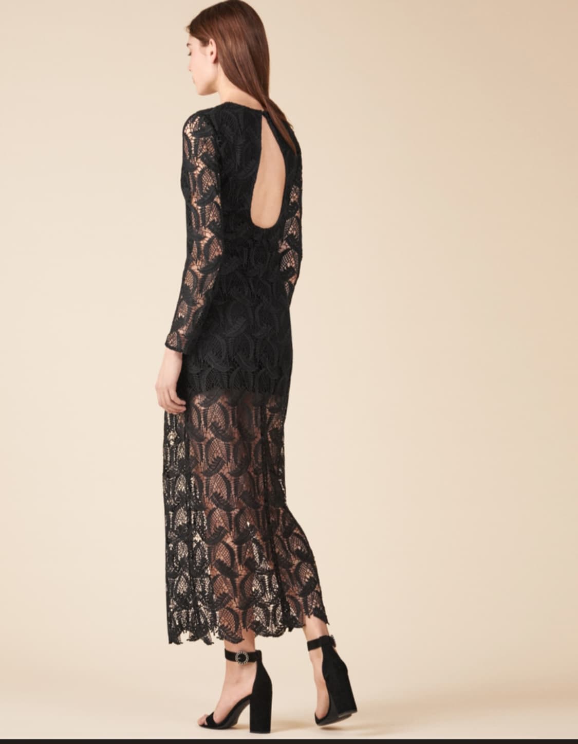 마쥬 레이스 백오픈 롱원피스 2사이즈 상품이미지2