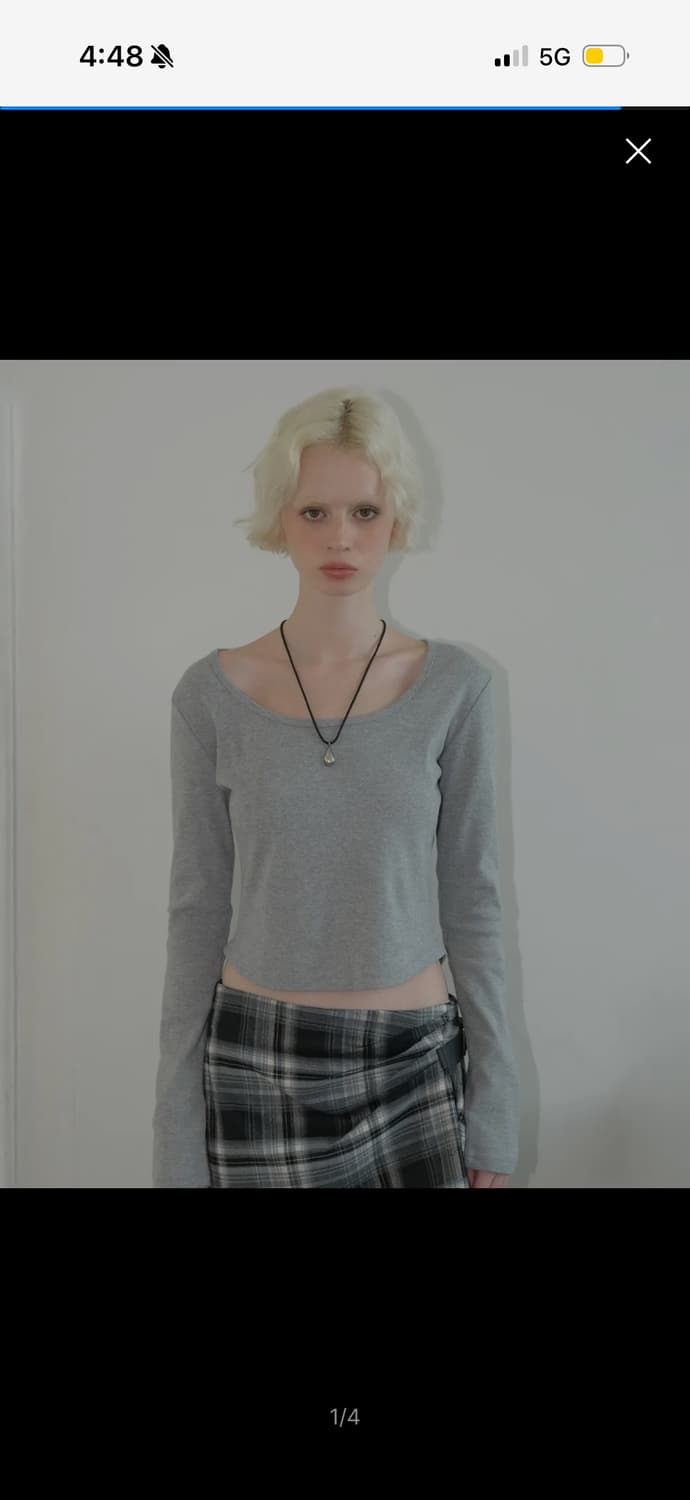 큐리티 씨 베이직 유넥 티셔츠 상품이미지1