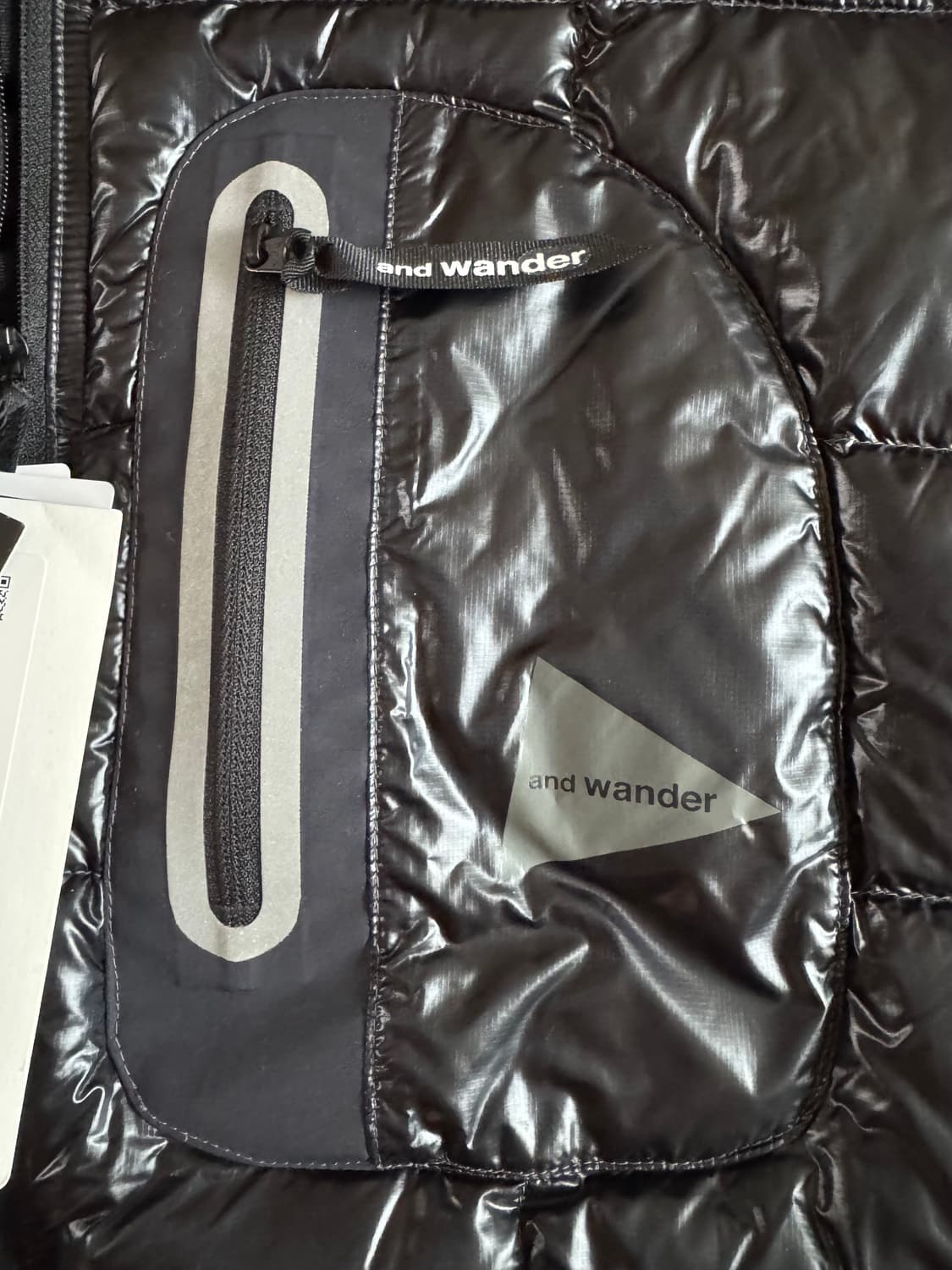 새상품 앤드원더 다이아몬드 스티치 다운 경량 패딩 상품이미지4