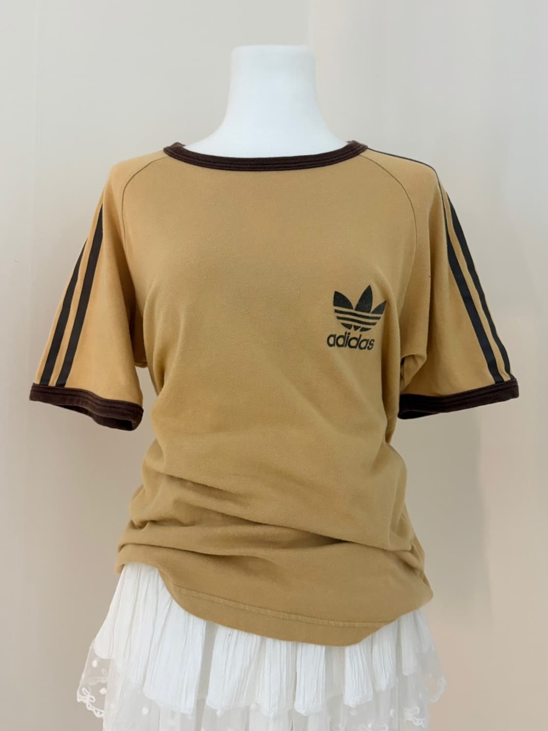아디다스 땅콩 80-90s 링거 반팔T 상품이미지2