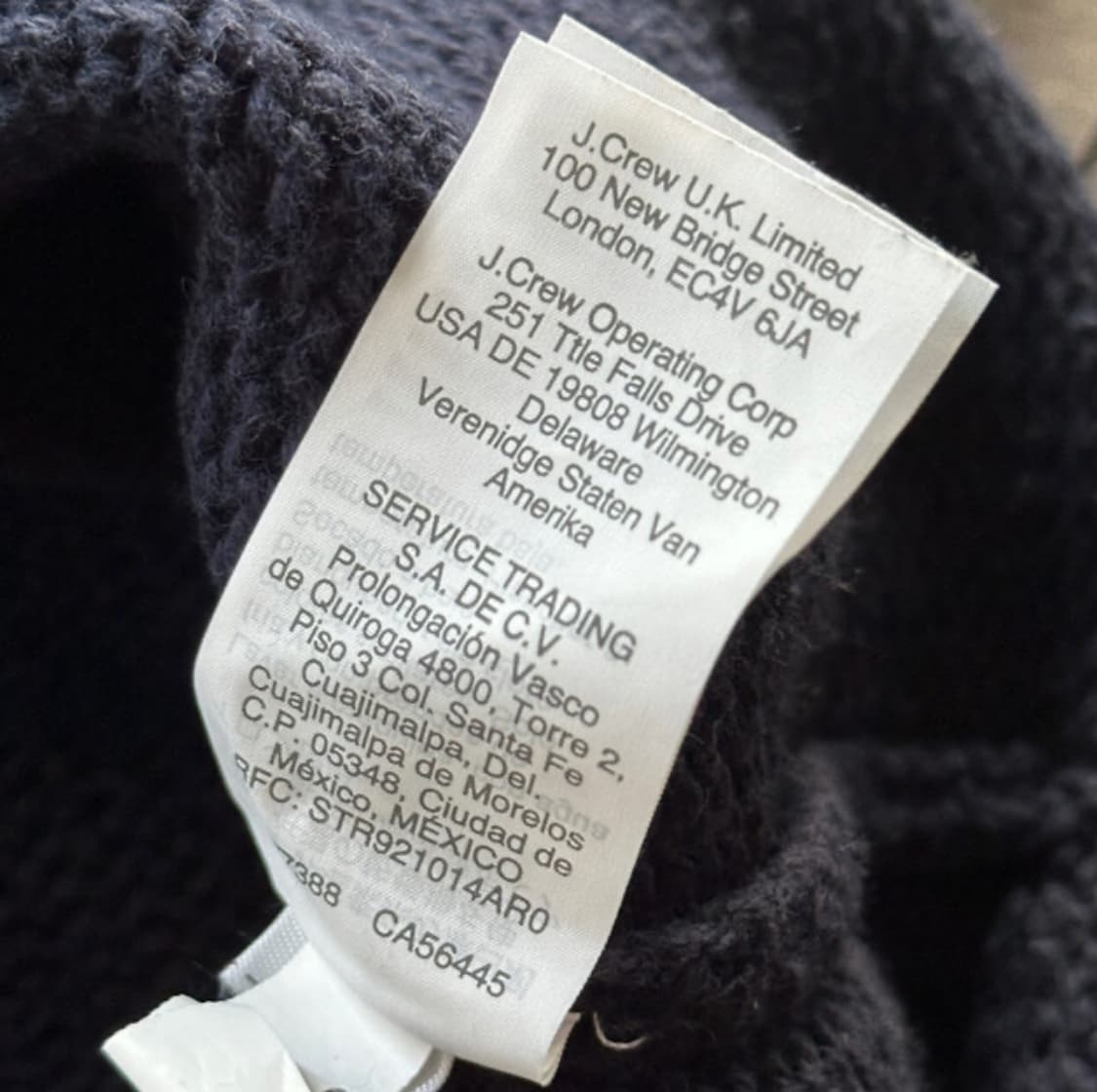 (103) J.crew Navy Cotton Mockneck Sweate 상품이미지4