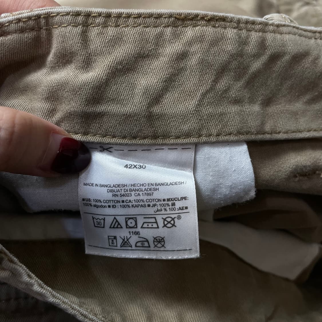 (42) 올드네이비 브라운 카고 데님 팬츠 상품이미지7