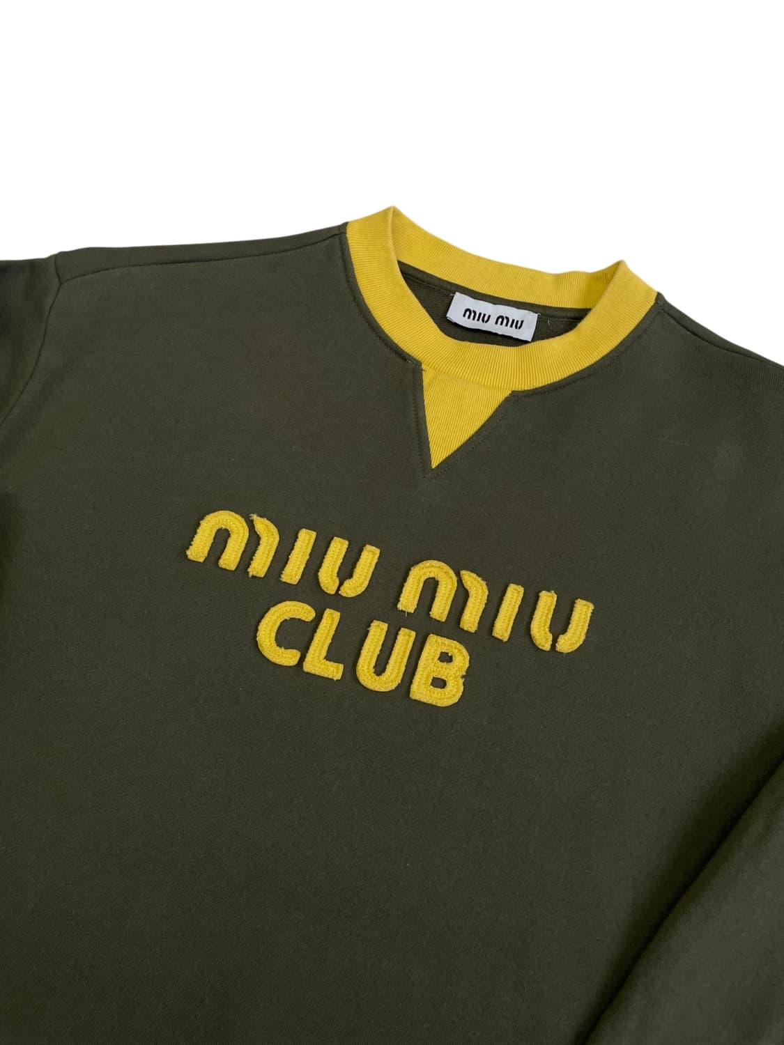 [S] 미우미우 클럽 로고 스웻셔츠 맨투맨 크루넥 상품이미지2