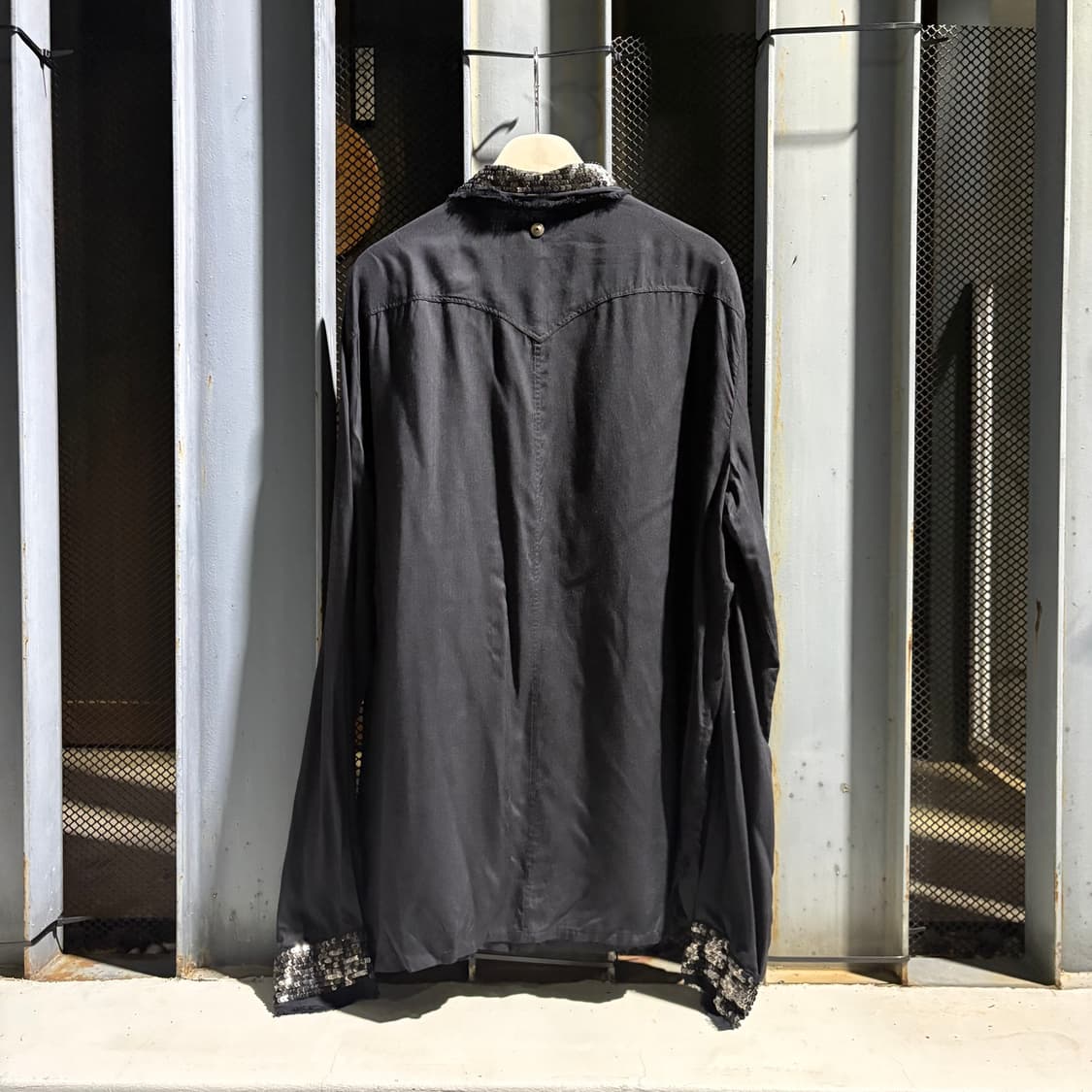 디젤 블랙 스팽글 셔츠 상품이미지4