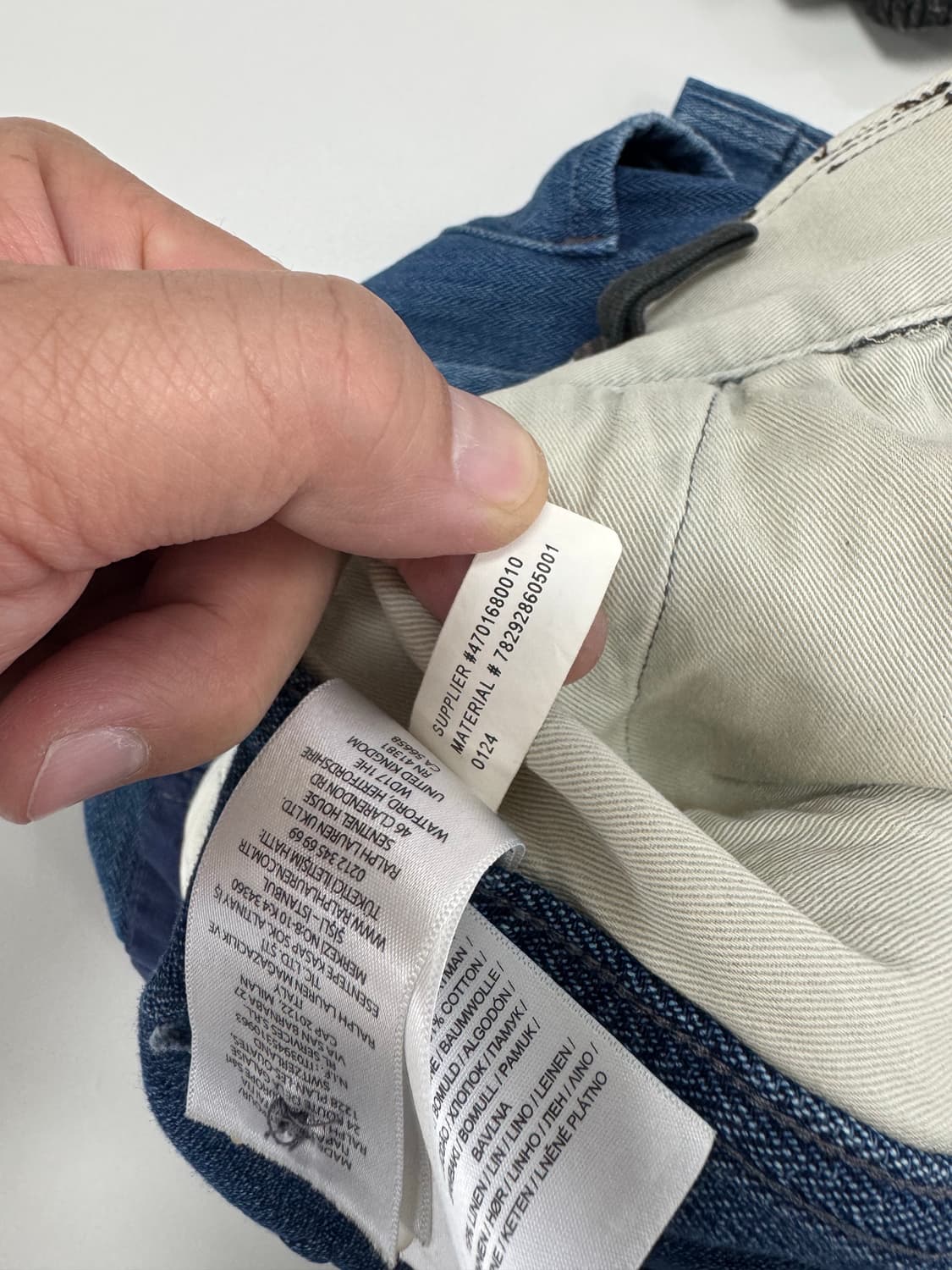 더블알엘 패치워크 헤링본 반바지 / 34 상품이미지9