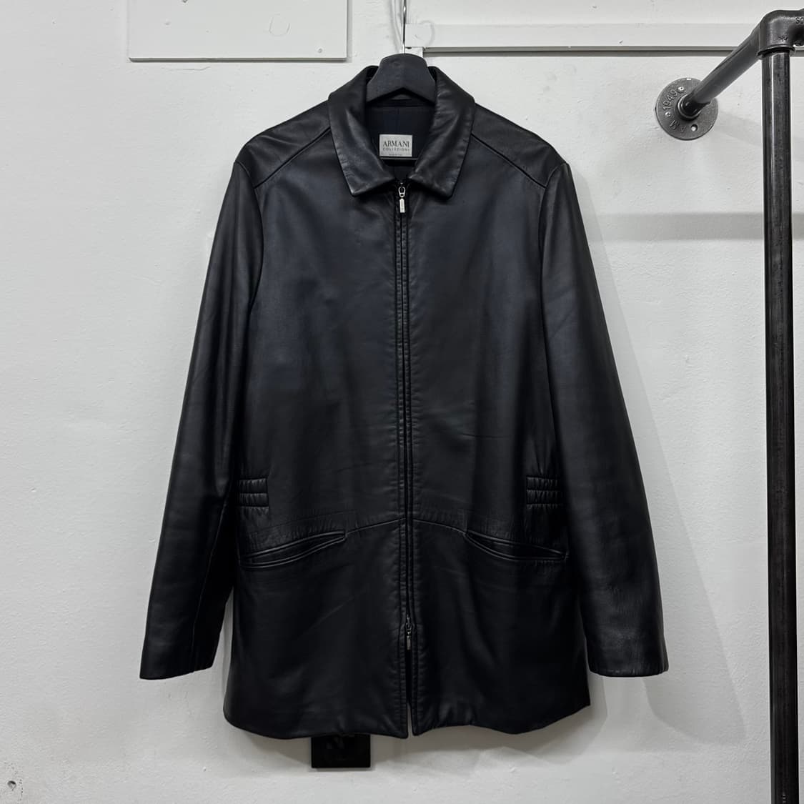 [50] 아르마니 꼴레지오니 레더 카코트 상품이미지1