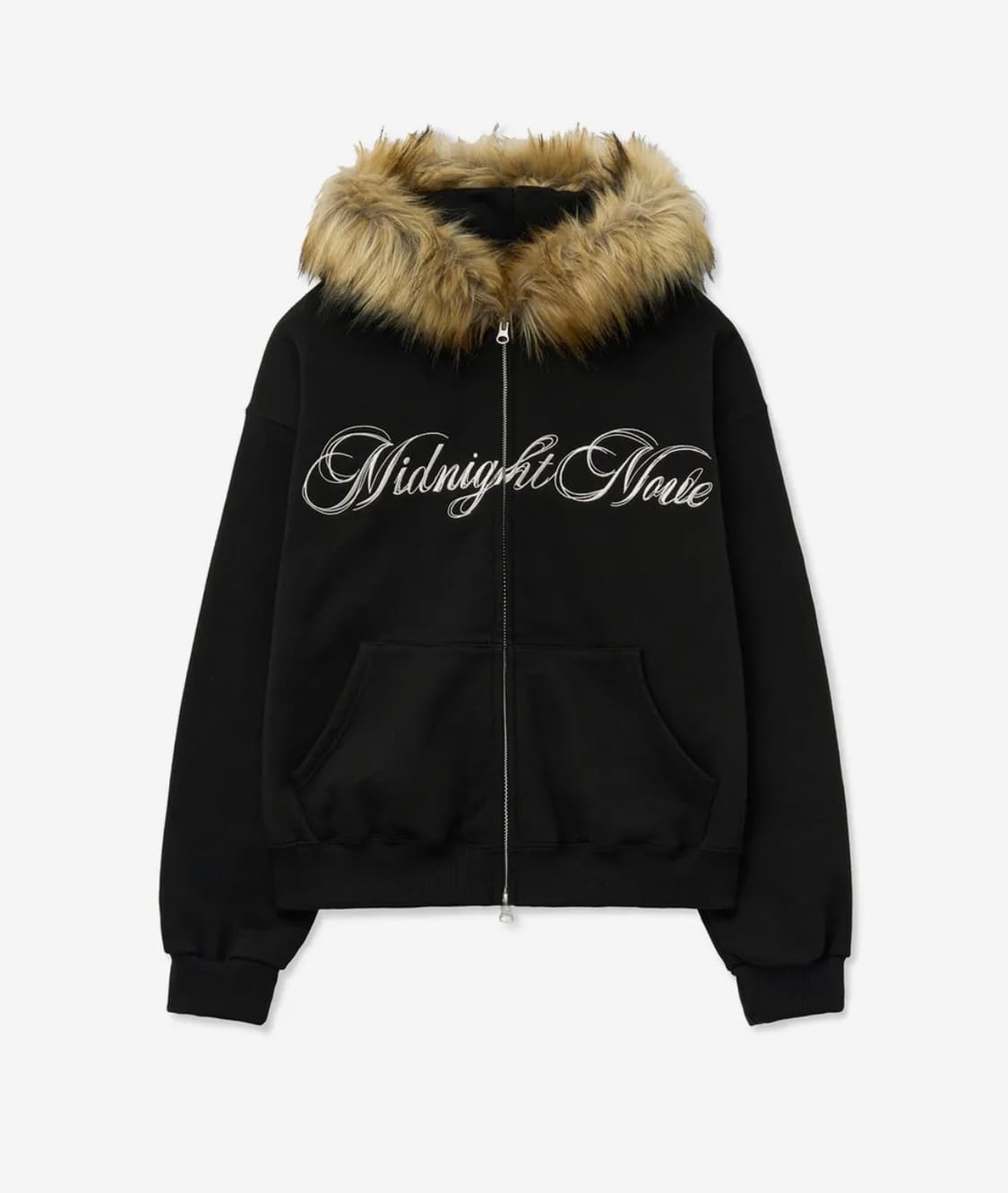 미드나잇무브 hair hood zip up [black] 상품이미지1