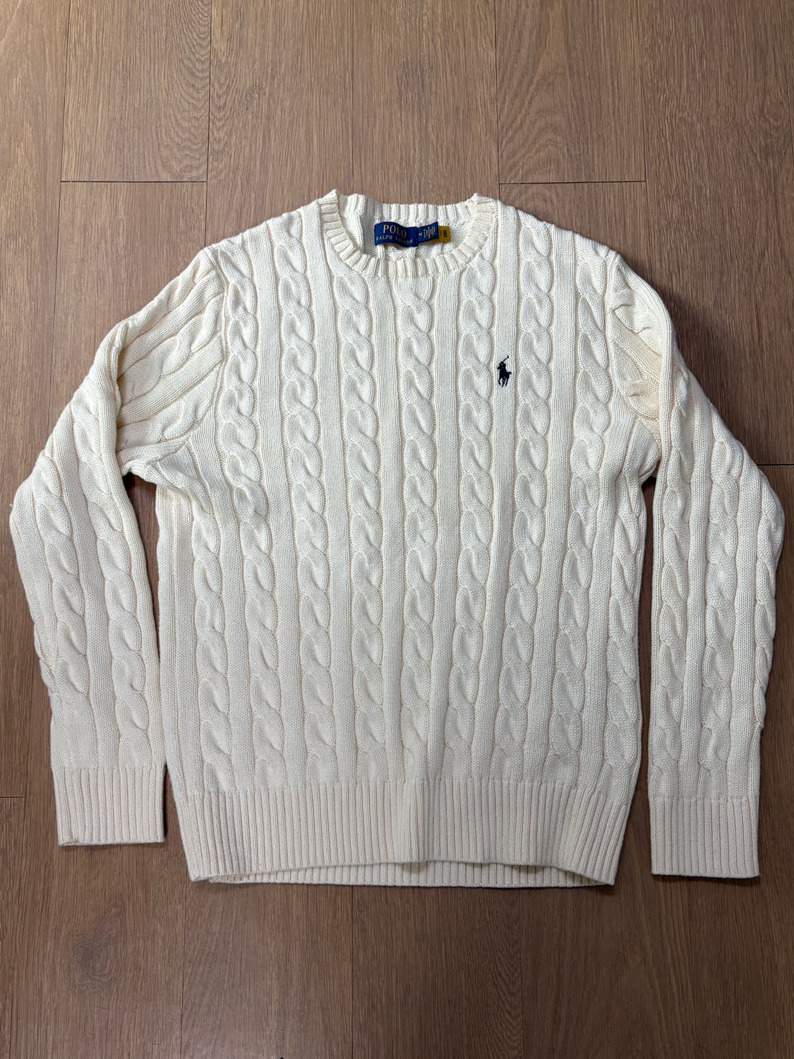 폴로 랄프로렌 polo 니트 스웨터 크림 컬러 새상품 상품이미지1