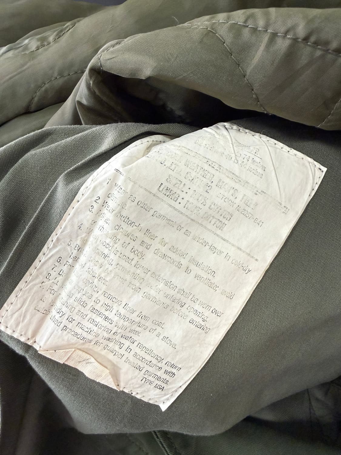 M65 필드자켓 복각 상품이미지5